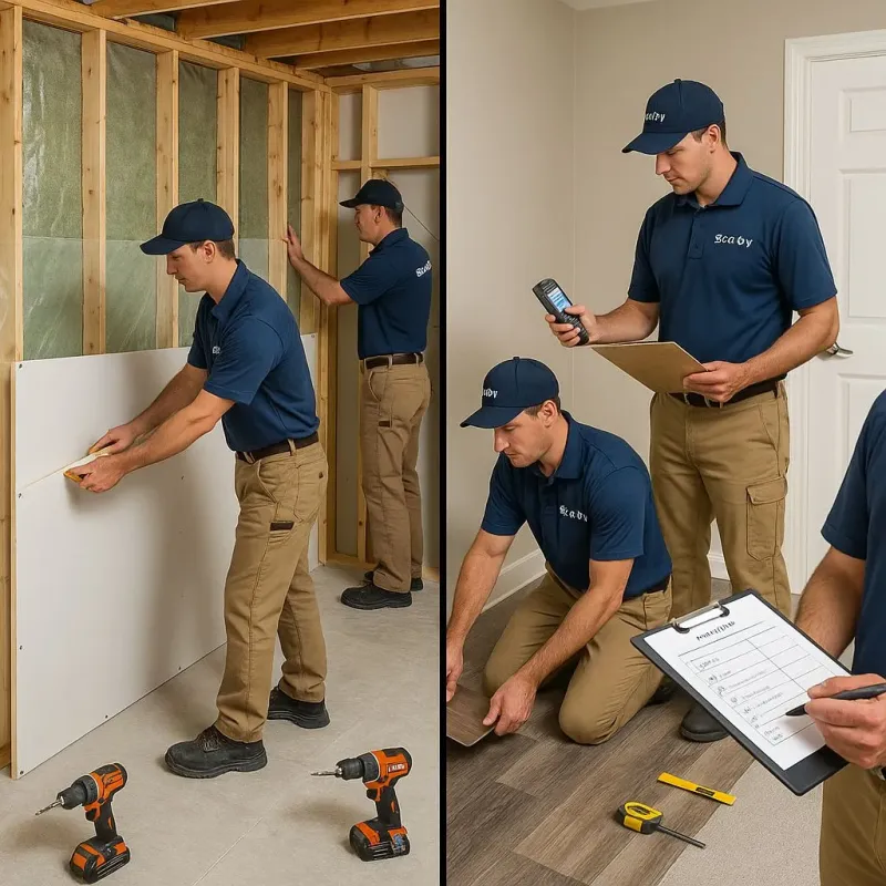 Repairs and Reconstruction process in West Bay Shore, NY